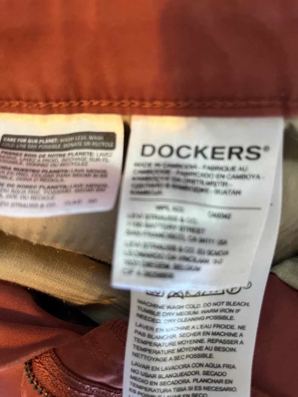 Men’s Dockers Alpha Khaki Slim Fit 36W x 34L - Picture 4 of 10